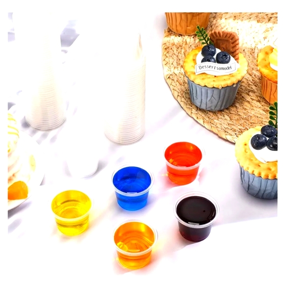 400 counts Condiments containers without lid (1oz) mini size, clear - Picture 1 of 2